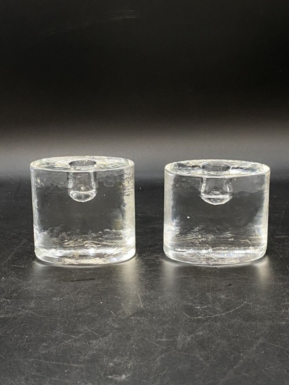 Timo Sarpaneva Iittala Arkipelago Finland Glass Candle Holder Lot 2